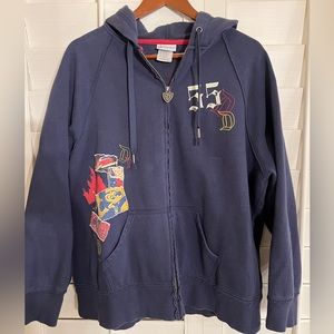 DISNEYLAND Authentic Zip-up Hoodie Sweatshirt Jacket